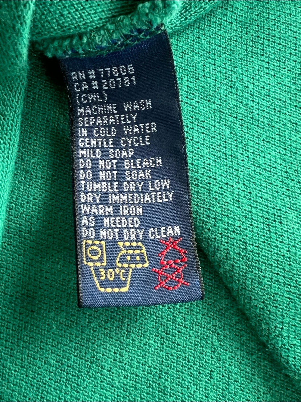 Vintage Tommy Hilfiger Polo Shirt Mens XL Green Embroidered Crest Logo Cotton - Picture 11 of 14